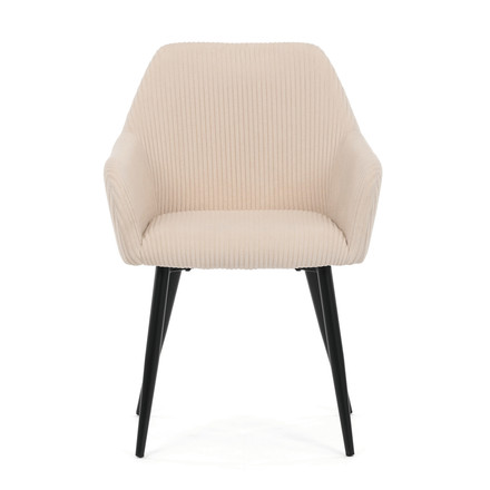 Moderní jídelní židle Autronic hnědá, manšestrová látka, DCH-V4009 CRM6 (2)