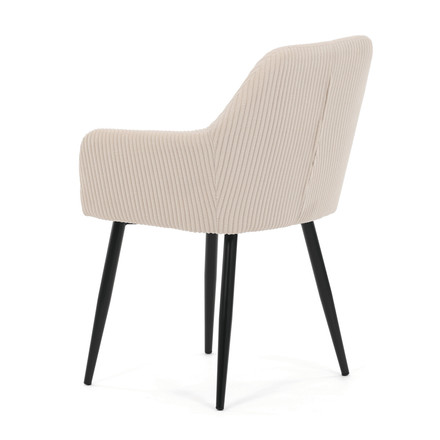 Moderní jídelní židle Autronic hnědá, manšestrová látka, DCH-V4009 CRM6 (4)