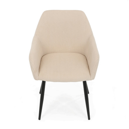 Moderní jídelní židle Autronic hnědá, manšestrová látka, DCH-V4009 CRM6 (6)