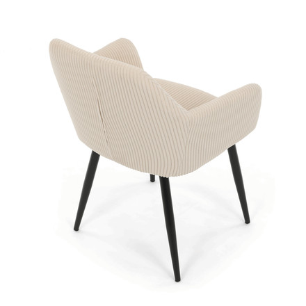 Moderní jídelní židle Autronic hnědá, manšestrová látka, DCH-V4009 CRM6 (7)