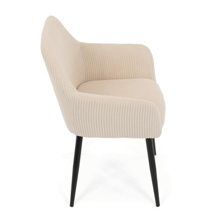 Moderní jídelní židle Autronic hnědá, manšestrová látka, DCH-V4009 CRM6 (8)