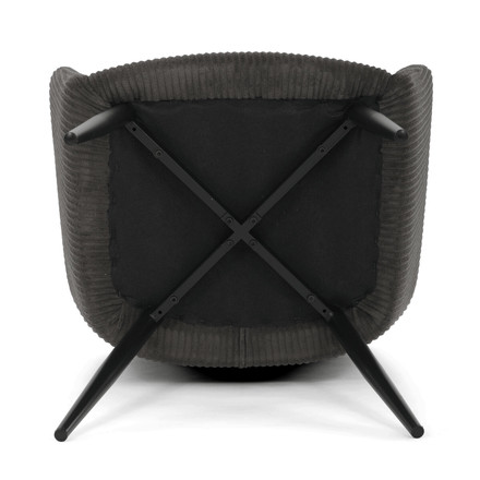 Moderní jídelní židle Autronic šedá, manšestrová látka, DCH-V4009 GREY6 (11)