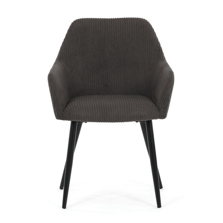 Moderní jídelní židle Autronic šedá, manšestrová látka, DCH-V4009 GREY6 (2)