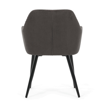 Moderní jídelní židle Autronic šedá, manšestrová látka, DCH-V4009 GREY6 (5)