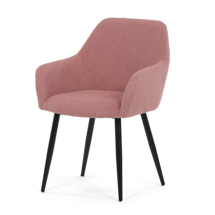 Moderní jídelní židle Autronic růžová, manšestrová látka, DCH-V4009 PINK6