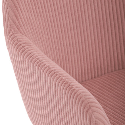 Moderní jídelní židle Autronic růžová, manšestrová látka, DCH-V4009 PINK6 (10)