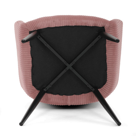 Moderní jídelní židle Autronic růžová, manšestrová látka, DCH-V4009 PINK6 (12)