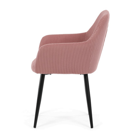 Moderní jídelní židle Autronic růžová, manšestrová látka, DCH-V4009 PINK6 (3)