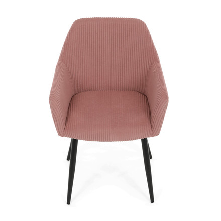 Moderní jídelní židle Autronic růžová, manšestrová látka, DCH-V4009 PINK6 (6)