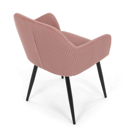 Moderní jídelní židle Autronic růžová, manšestrová látka, DCH-V4009 PINK6 (7)