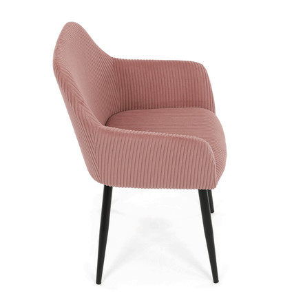 Moderní jídelní židle Autronic růžová, manšestrová látka, DCH-V4009 PINK6 (8)