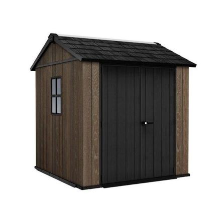 Zahradní domek Keter Apex 7,5 x 7 Walnut, s podlahou (1)