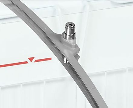 Pultová mraznička prosklené oblé víko Tefcold NIC402SCEB (2)