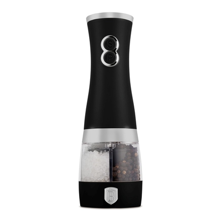 Elektrický mlýnek na pepř a sůl Berlingerhaus LP-BH-260 dvojitý Matte Black Collection (2)