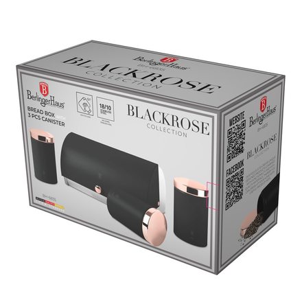 Chlebník a sada dóz na potraviny Berlingerhaus BH-6835 Black Rose Collection (1)