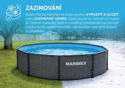 Zahrdní bazén Marimex Florida 3,05x0,76 m bez příslušenství - motiv RATAN (3)