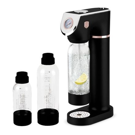Výrobník sody Berlingerhaus BH-8554 SODABAR + 2 lahve Black Rose Collection