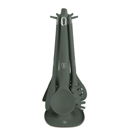 Sada kuchyňského náčiní Berlingerhaus LP-BH-265 sada ve stojanu 6 ks Matte Green Collection