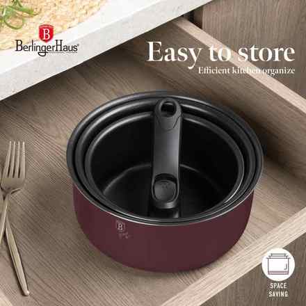 Sada nádobí s odnímatelnou rukojetí Berlingerhaus BH-8250 12 ks Leonardo Collection (2)