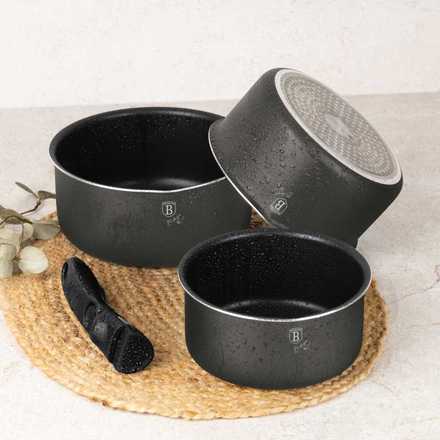 Sada nádobí s titanovým povrchem Berlingerhaus BH-8252 12 ks Antracit Collection (1)