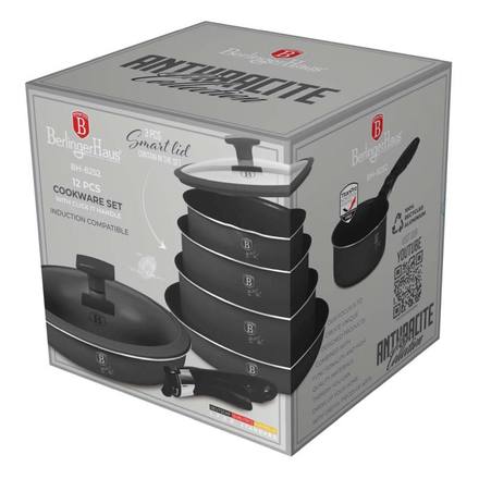 Sada nádobí s titanovým povrchem Berlingerhaus BH-8252 12 ks Antracit Collection (7)