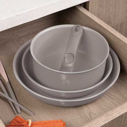 Sada nádobí s titanovým povrchem Berlingerhaus BH-8255 9 ks Taupe Collection (1)