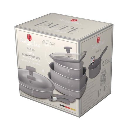 Sada nádobí s titanovým povrchem Berlingerhaus BH-8255 9 ks Taupe Collection (7)