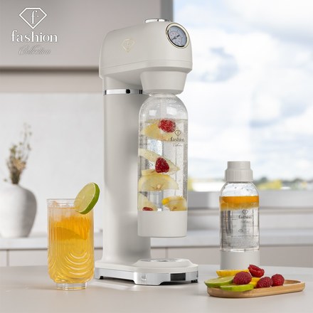 Výrobník sody Berlingerhaus FTV-0130 SODABAR + 2 lahve Matte Cream - Gold Collection (7)