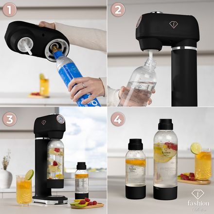 Výrobník sody Berlingerhaus FTV-0129 SODABAR + 2 lahve Matte Black - Rose Gold Collection (5)