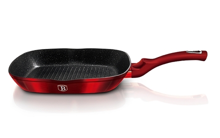 Pánev grilovací s mramorovým povrchem Berlingerhaus BH-1271 28 cm Burgundy Metallic Line