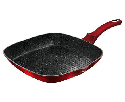 Pánev grilovací s mramorovým povrchem Berlingerhaus BH-1271 28 cm Burgundy Metallic Line (1)