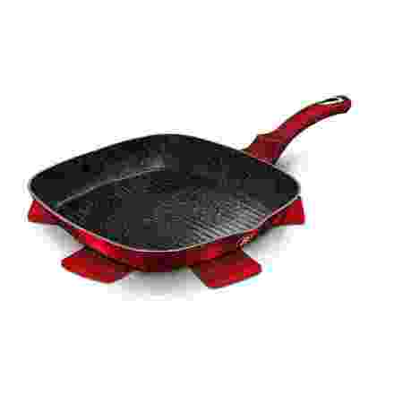 Pánev grilovací s mramorovým povrchem Berlingerhaus BH-1271 28 cm Burgundy Metallic Line (3)