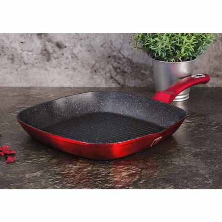 Pánev grilovací s mramorovým povrchem Berlingerhaus BH-1271 28 cm Burgundy Metallic Line (4)