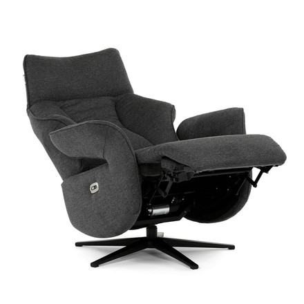 Relaxační křeslo Autronic elektrické zabudované ovládání, šedá, látka, TV-B3973 GREY2 (9)