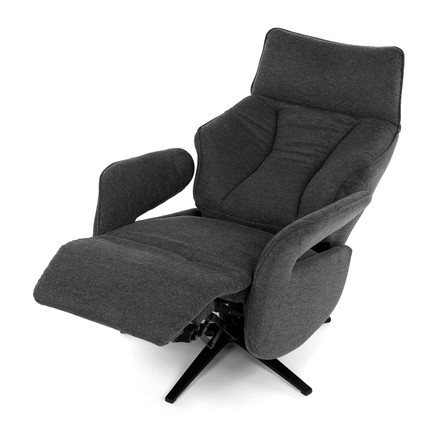 Relaxační křeslo Autronic elektrické zabudované ovládání, šedá, látka, TV-B3973 GREY2 (11)