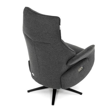 Relaxační křeslo Autronic elektrické zabudované ovládání, šedá, látka, TV-B3973 GREY2 (14)