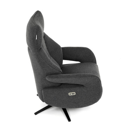 Relaxační křeslo Autronic elektrické zabudované ovládání, šedá, látka, TV-B3973 GREY2 (15)