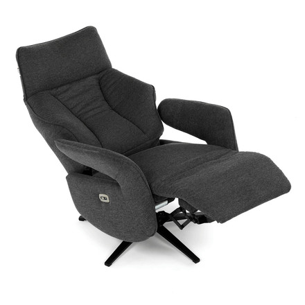 Relaxační křeslo Autronic elektrické zabudované ovládání, šedá, látka, TV-B3973 GREY2 (16)