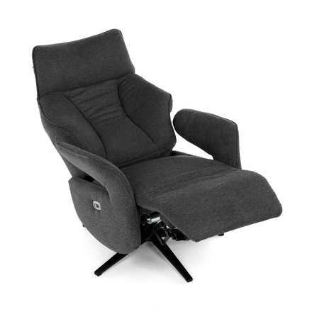 Relaxační křeslo Autronic elektrické zabudované ovládání, šedá, látka, TV-B3973 GREY2 (17)
