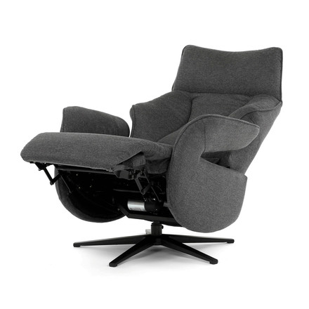 Relaxační křeslo Autronic elektrické zabudované ovládání, šedá, látka, TV-B3973 GREY2 (3)