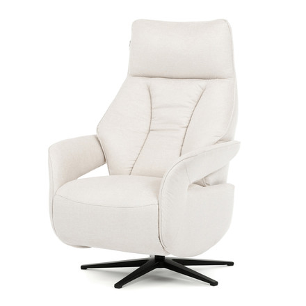 Relaxační křeslo Autronic elektrické zabudované ovládání, krémová, látka, TV-B3973 CRM2