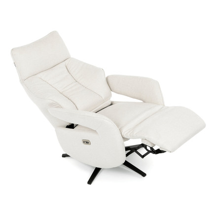 Relaxační křeslo Autronic elektrické zabudované ovládání, krémová, látka, TV-B3973 CRM2 (16)
