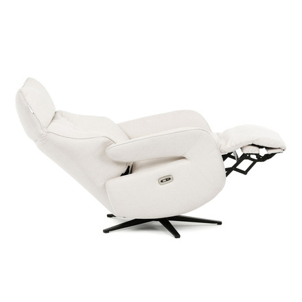 Relaxační křeslo Autronic elektrické zabudované ovládání, krémová, látka, TV-B3973 CRM2 (8)