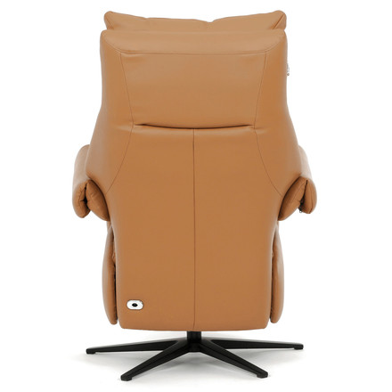 Relaxační křeslo Autronic elektrické zabudované ovládání, béžová, kůže, TV-B3980 BGE3 (9)
