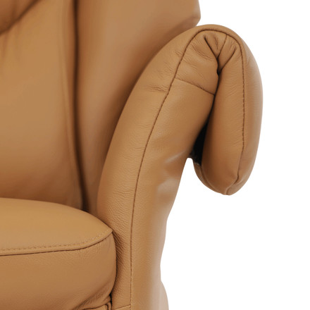Relaxační křeslo Autronic elektrické zabudované ovládání, béžová, kůže, TV-B3980 BGE3 (24)