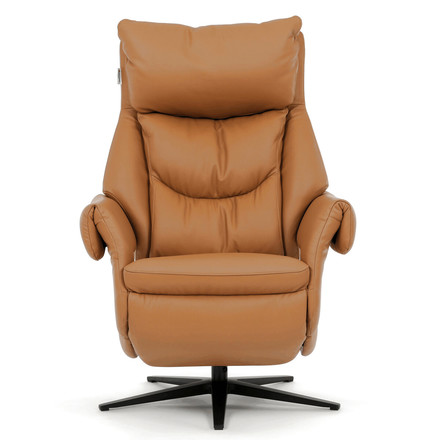 Relaxační křeslo Autronic elektrické zabudované ovládání, béžová, kůže, TV-B3980 BGE3 (2)