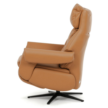 Relaxační křeslo Autronic elektrické zabudované ovládání, béžová, kůže, TV-B3980 BGE3 (5)