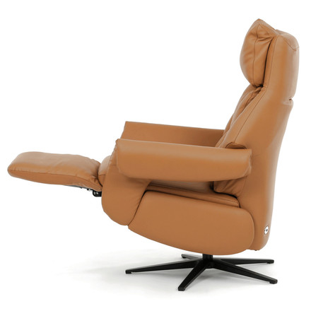 Relaxační křeslo Autronic elektrické zabudované ovládání, béžová, kůže, TV-B3980 BGE3 (6)