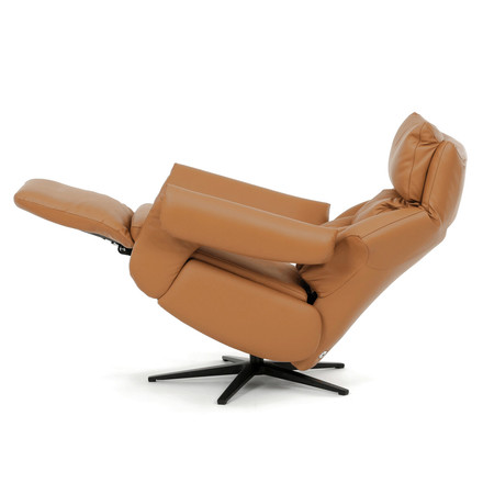 Relaxační křeslo Autronic elektrické zabudované ovládání, béžová, kůže, TV-B3980 BGE3 (7)