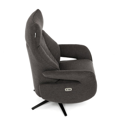 Relaxační křeslo Autronic elektrické zabudované ovládání, hnědá, látka, TV-B3973 BR2 (15)